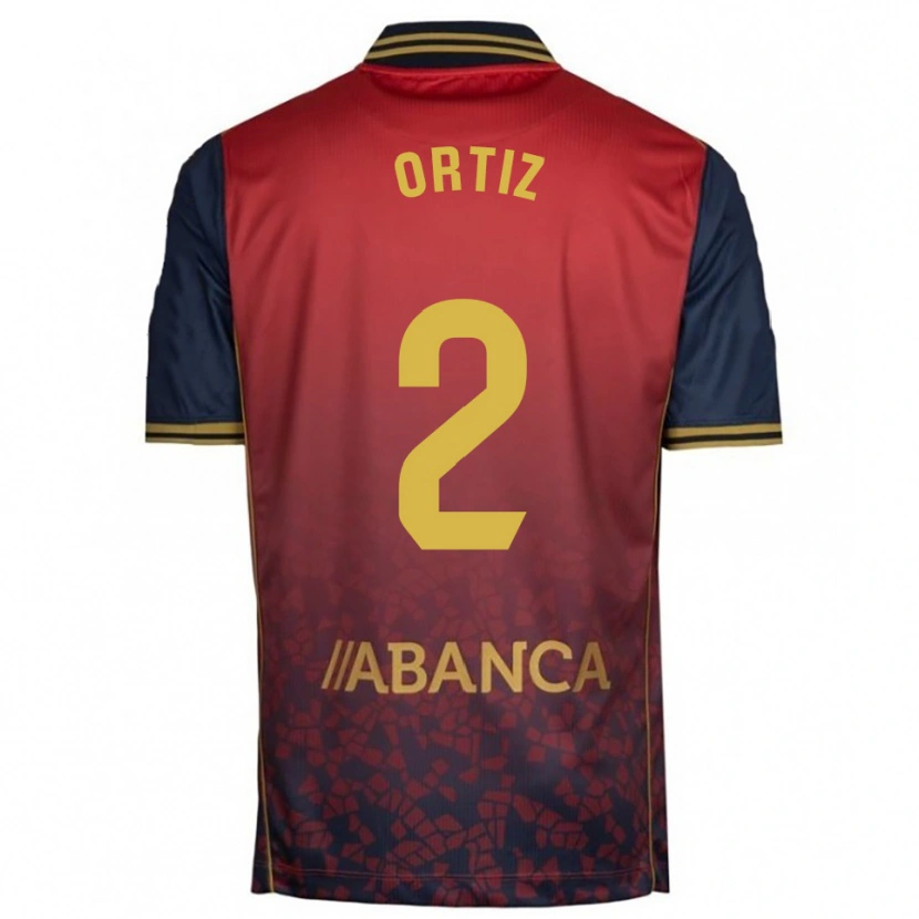 Danxen Mujer Camiseta Samara Ortiz #2 Rojo Marino 2ª Equipación 2025/26 La Camisa México