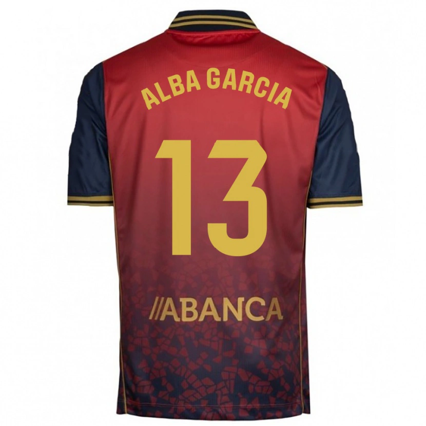 Danxen Mujer Camiseta Lucía Alba García #13 Rojo Marino 2ª Equipación 2025/26 La Camisa México