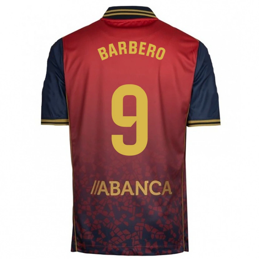 Danxen Mujer Camiseta Iván Barbero #9 Rojo Marino 2ª Equipación 2025/26 La Camisa México