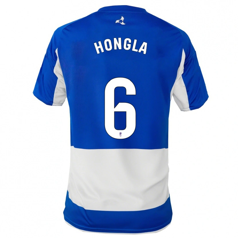 Danxen Mujer Camiseta Martin Hongla #6 Azul Blanco 2ª Equipación 2025/26 La Camisa México