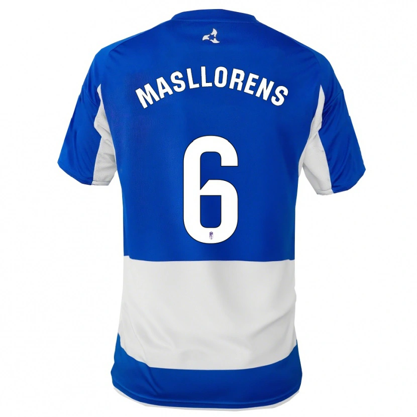 Danxen Mujer Camiseta José Masllorens #6 Azul Blanco 2ª Equipación 2025/26 La Camisa México