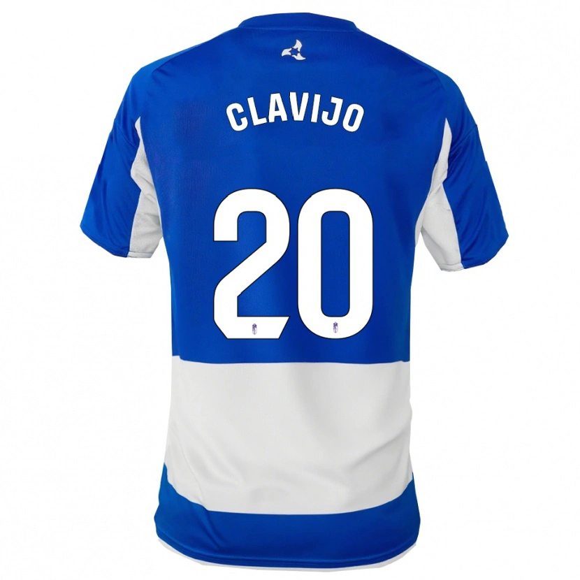 Danxen Mujer Camiseta Dani Clavijo #20 Azul Blanco 2ª Equipación 2025/26 La Camisa México