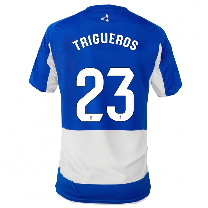 Danxen Mujer Camiseta Manu Trigueros #23 Azul Blanco 2ª Equipación 2025/26 La Camisa México