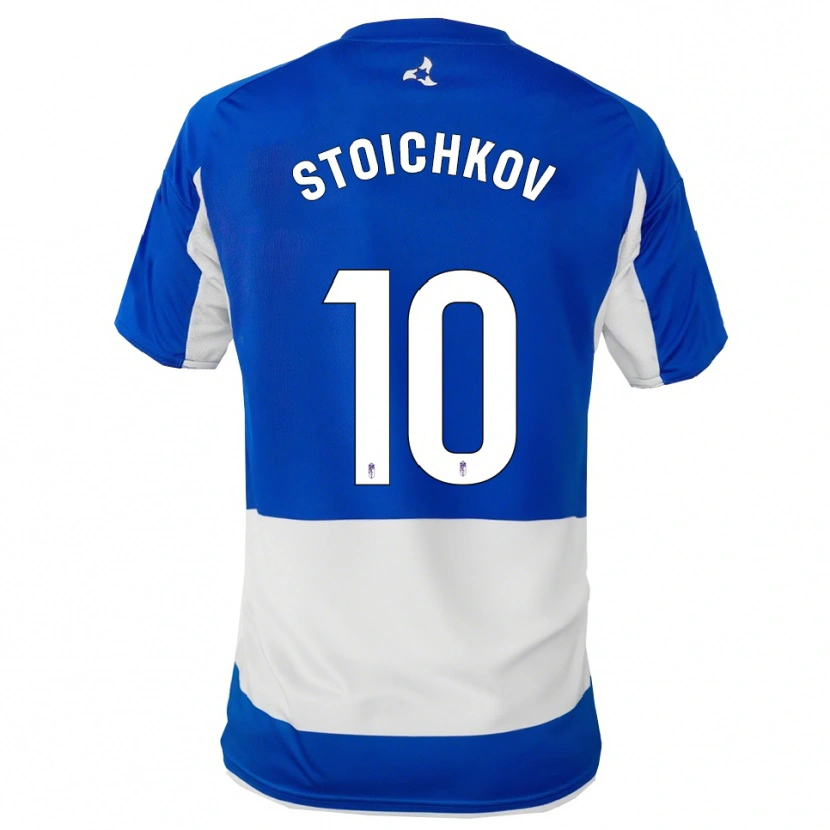 Danxen Mujer Camiseta Stoichkov #10 Azul Blanco 2ª Equipación 2025/26 La Camisa México