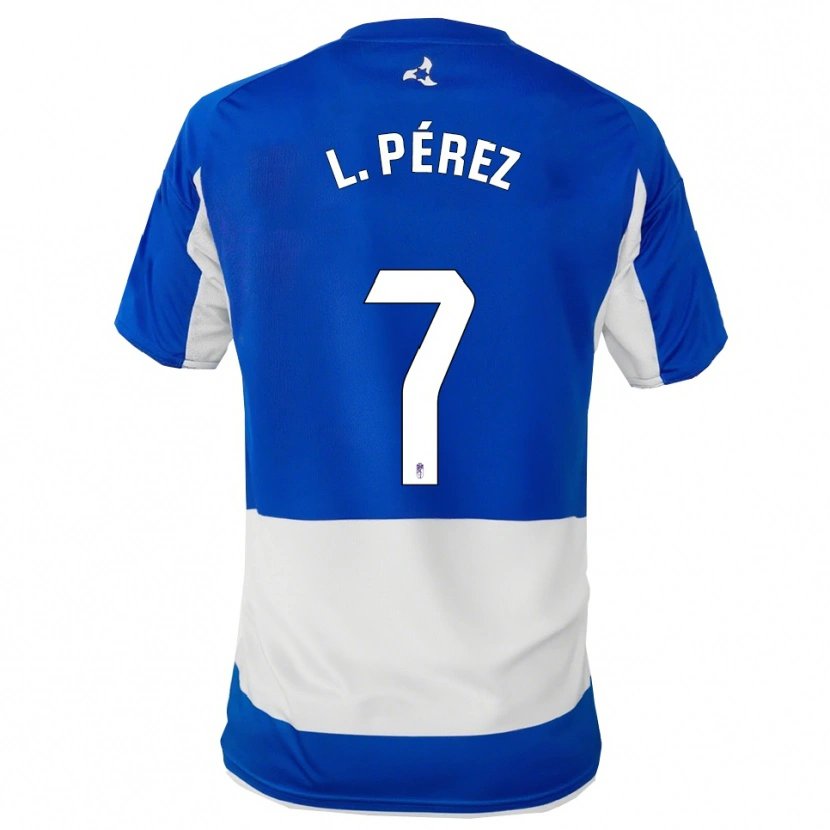 Danxen Mujer Camiseta Laura Pérez Martín #7 Azul Blanco 2ª Equipación 2025/26 La Camisa México