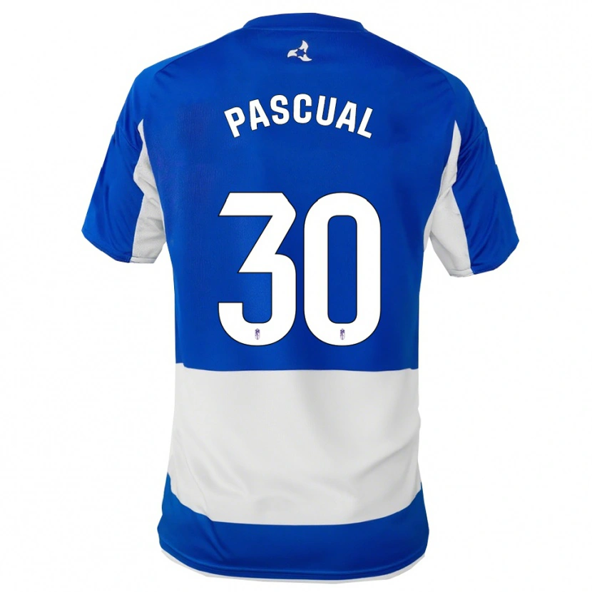 Danxen Mujer Camiseta Jorge Pascual #30 Azul Blanco 2ª Equipación 2025/26 La Camisa México