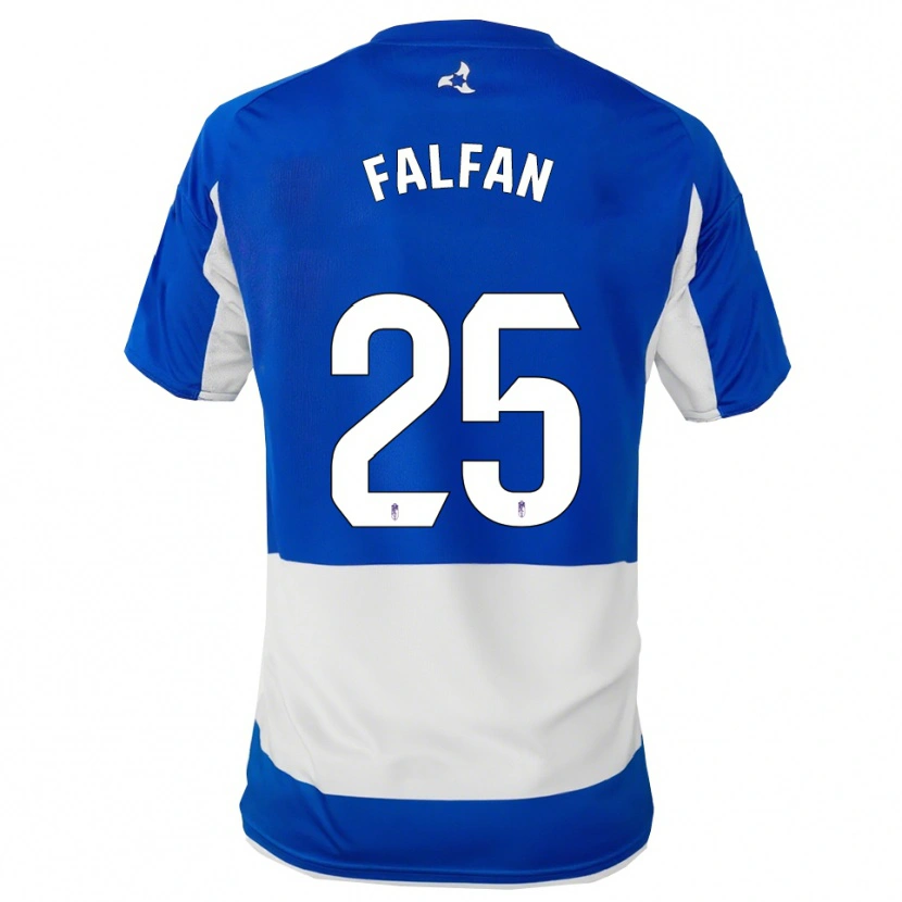 Danxen Mujer Camiseta Daiana Falfán #25 Azul Blanco 2ª Equipación 2025/26 La Camisa México