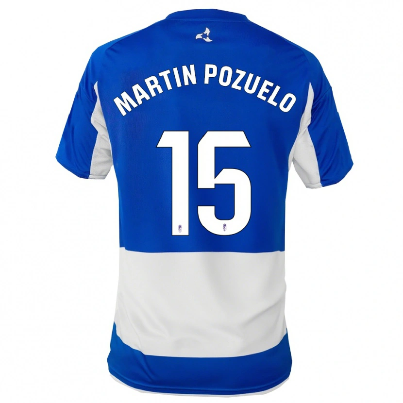 Danxen Mujer Camiseta Esther Martin-Pozuelo #15 Azul Blanco 2ª Equipación 2025/26 La Camisa México