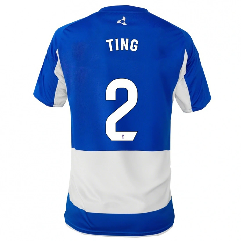 Danxen Mujer Camiseta Xie Ting #2 Azul Blanco 2ª Equipación 2025/26 La Camisa México
