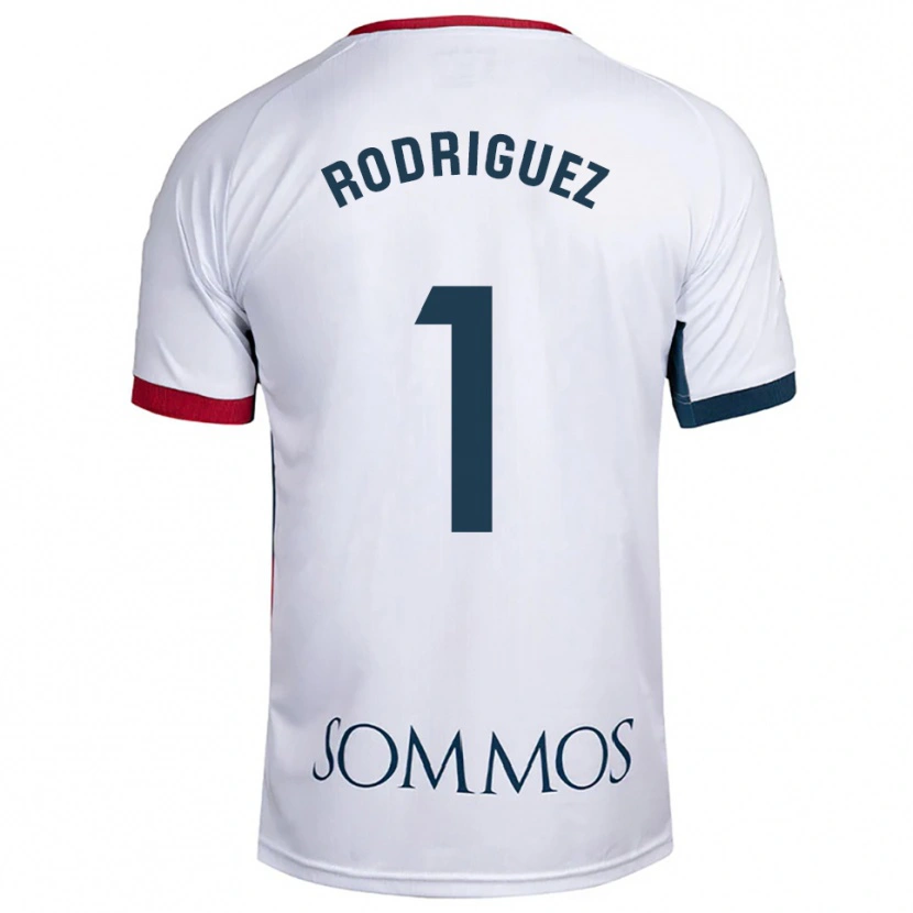 Danxen Mujer Camiseta Nuria Rodríguez #1 Blanco Rojo 2ª Equipación 2025/26 La Camisa México