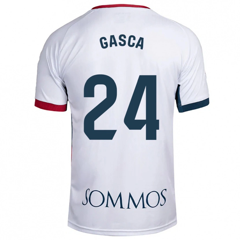 Danxen Mujer Camiseta Verónica Gasca #24 Blanco Rojo 2ª Equipación 2025/26 La Camisa México