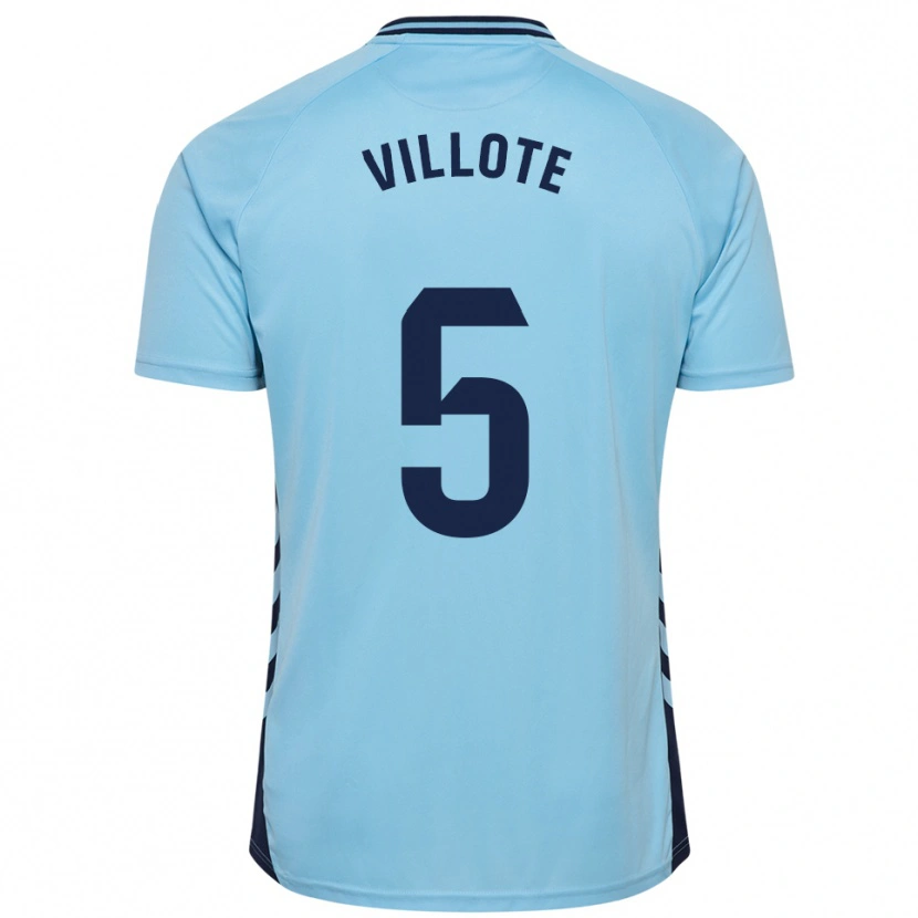 Danxen Mujer Camiseta Víctor Villote #5 Celeste 2ª Equipación 2025/26 La Camisa México