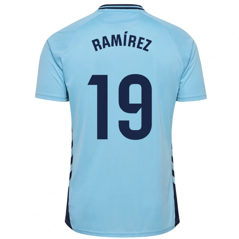 Danxen Mujer Camiseta Sandro Ramírez #19 Celeste 2ª Equipación 2025/26 La Camisa México