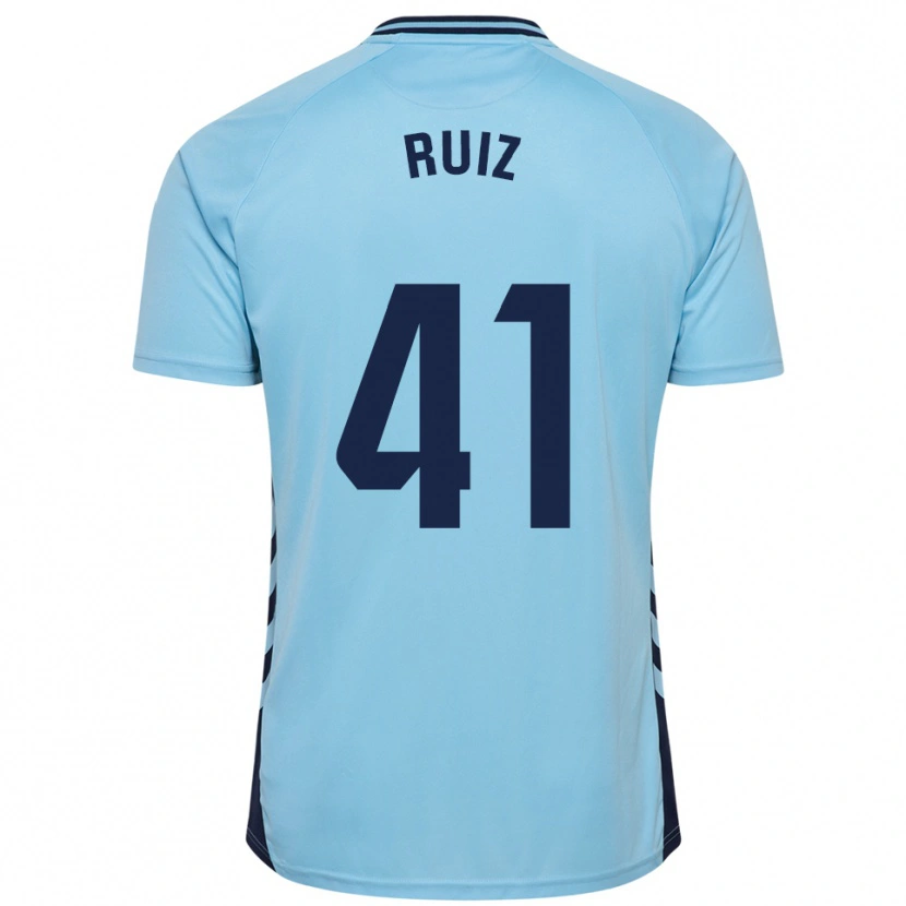 Danxen Mujer Camiseta Sergio Ruiz #41 Celeste 2ª Equipación 2025/26 La Camisa México