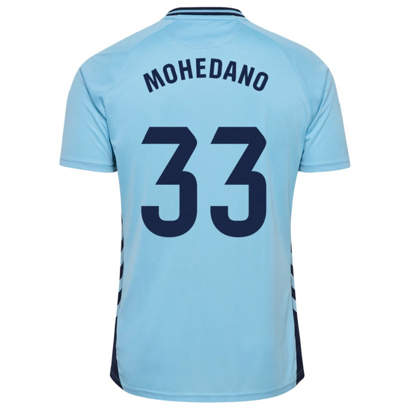Danxen Mujer Camiseta Eduard Mohedano #33 Celeste 2ª Equipación 2025/26 La Camisa México