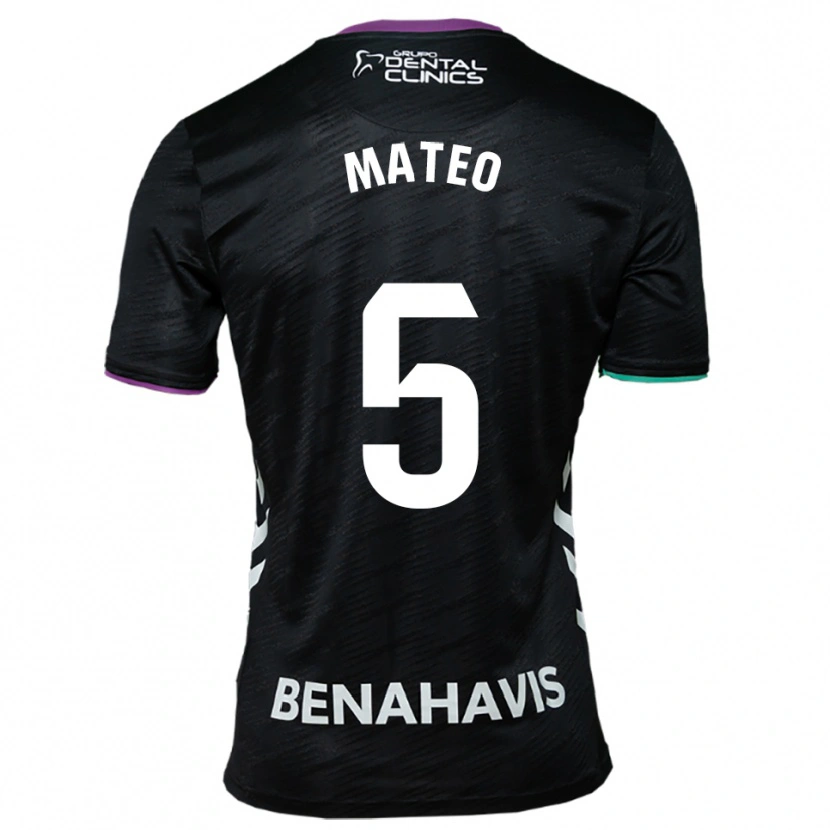 Danxen Mujer Camiseta Ángel Mateo #5 Negro Morado Verde 2ª Equipación 2025/26 La Camisa México