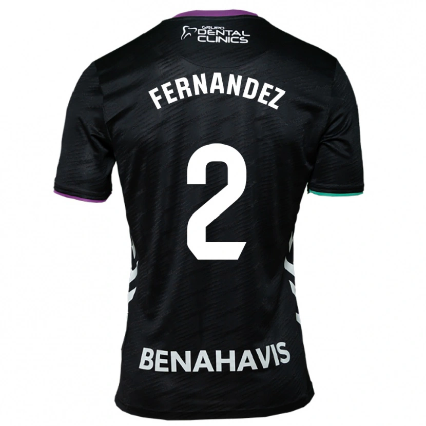 Danxen Mujer Camiseta Aron Neqach Fernández #2 Negro Morado Verde 2ª Equipación 2025/26 La Camisa México