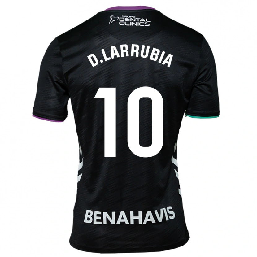 Danxen Mujer Camiseta David Larrubia #10 Negro Morado Verde 2ª Equipación 2025/26 La Camisa México