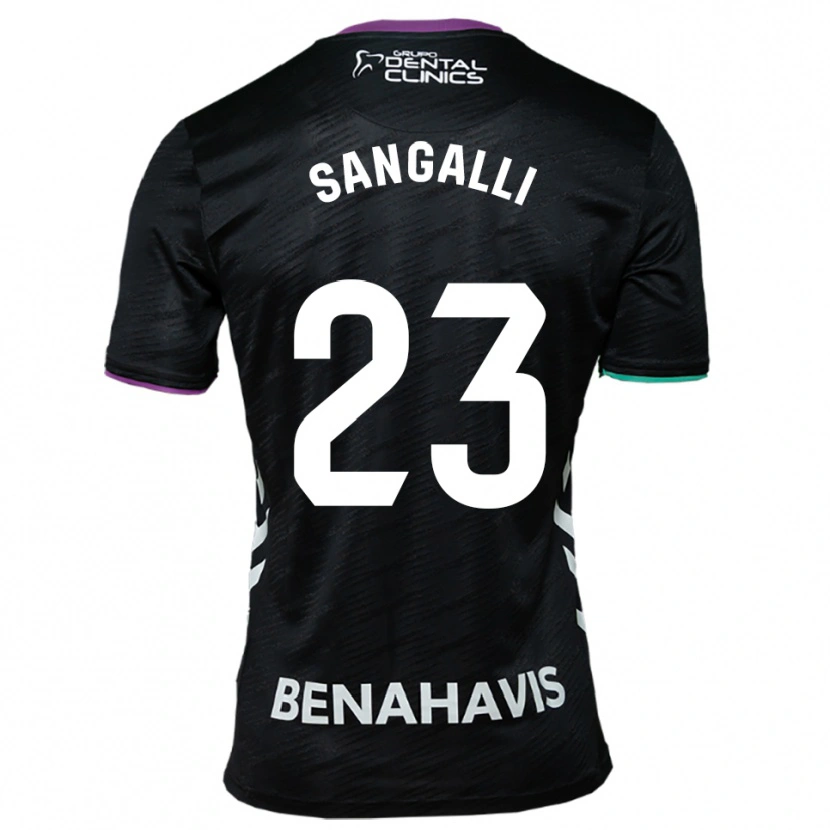 Danxen Mujer Camiseta Luca Sangalli #23 Negro Morado Verde 2ª Equipación 2025/26 La Camisa México