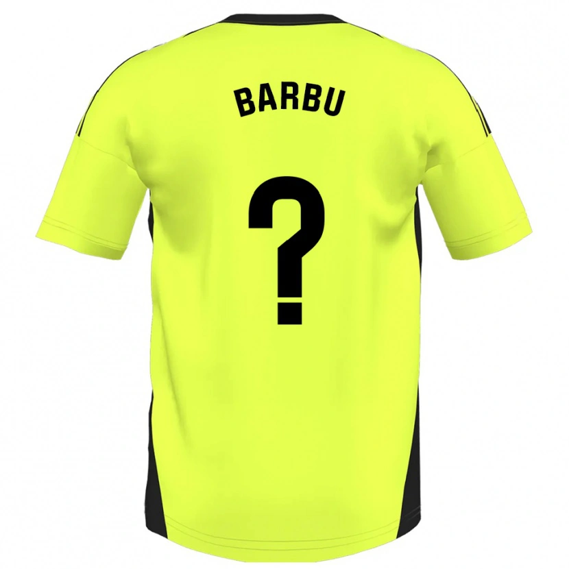 Danxen Mujer Camiseta Álex Barbu #0 Amarillo Fluorescente 2ª Equipación 2025/26 La Camisa México
