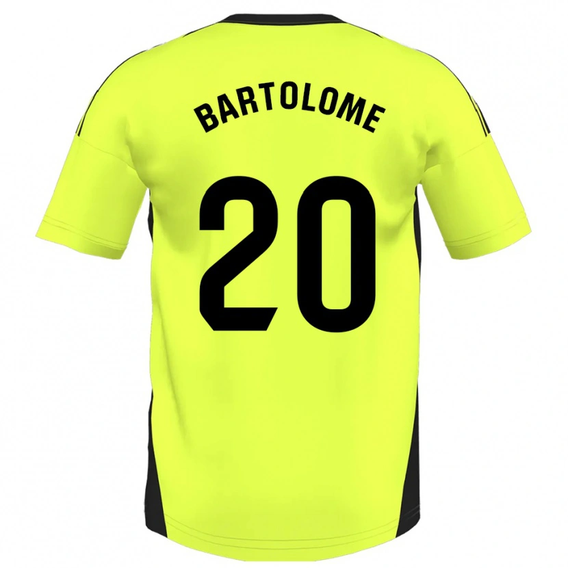 Danxen Mujer Camiseta Diego Bartolomé #20 Amarillo Fluorescente 2ª Equipación 2025/26 La Camisa México