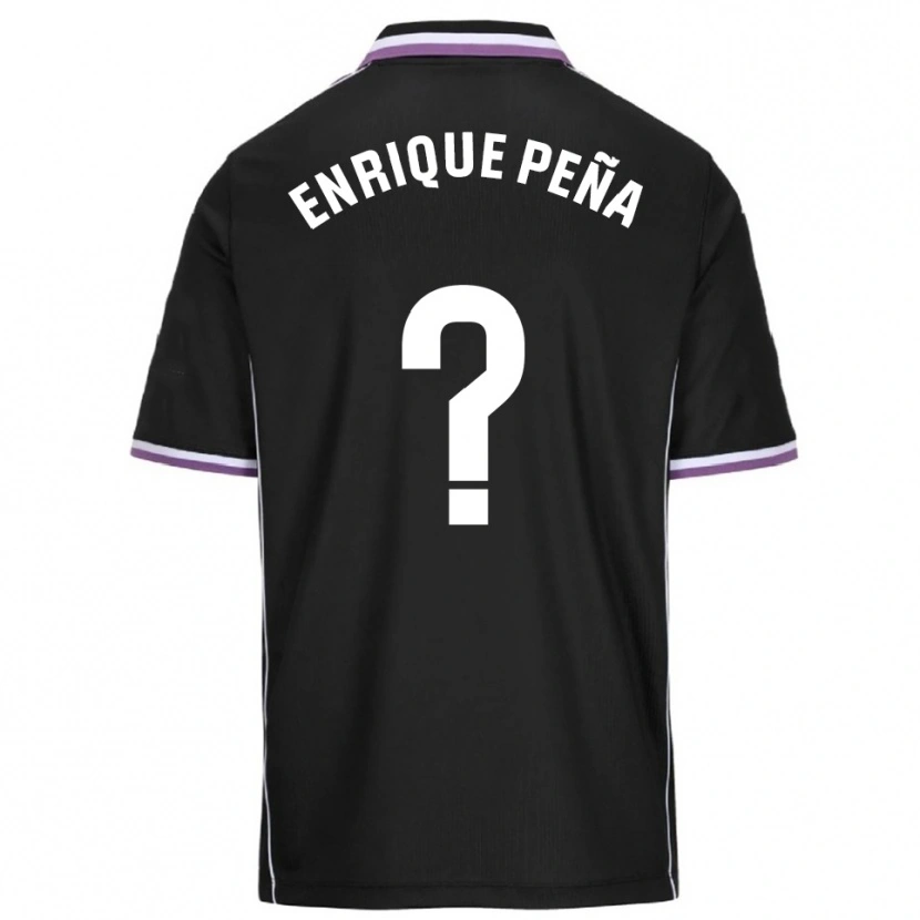 Danxen Mujer Camiseta Enrique Peña #0 Morado Negro 2ª Equipación 2025/26 La Camisa México