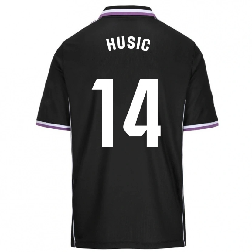 Danxen Mujer Camiseta Salih Husic #14 Morado Negro 2ª Equipación 2025/26 La Camisa México