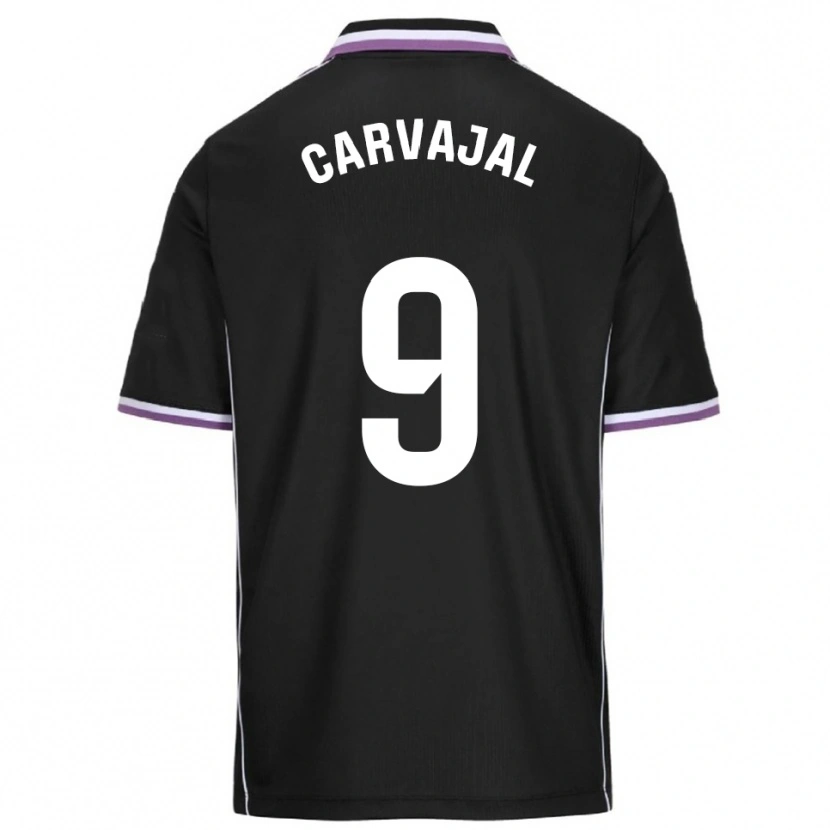 Danxen Mujer Camiseta Ángel Carvajal #9 Morado Negro 2ª Equipación 2025/26 La Camisa México