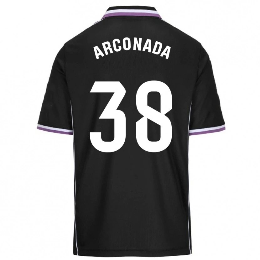 Danxen Mujer Camiseta Diego Arconada #38 Morado Negro 2ª Equipación 2025/26 La Camisa México