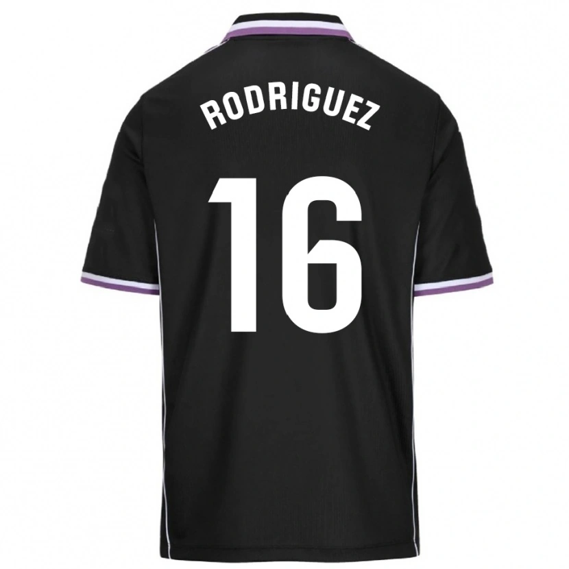 Danxen Mujer Camiseta Gabriel Rodríguez #16 Morado Negro 2ª Equipación 2025/26 La Camisa México