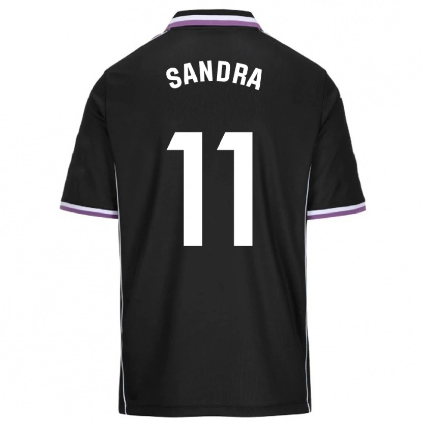 Danxen Mujer Camiseta Sandra Luengo González #11 Morado Negro 2ª Equipación 2025/26 La Camisa México