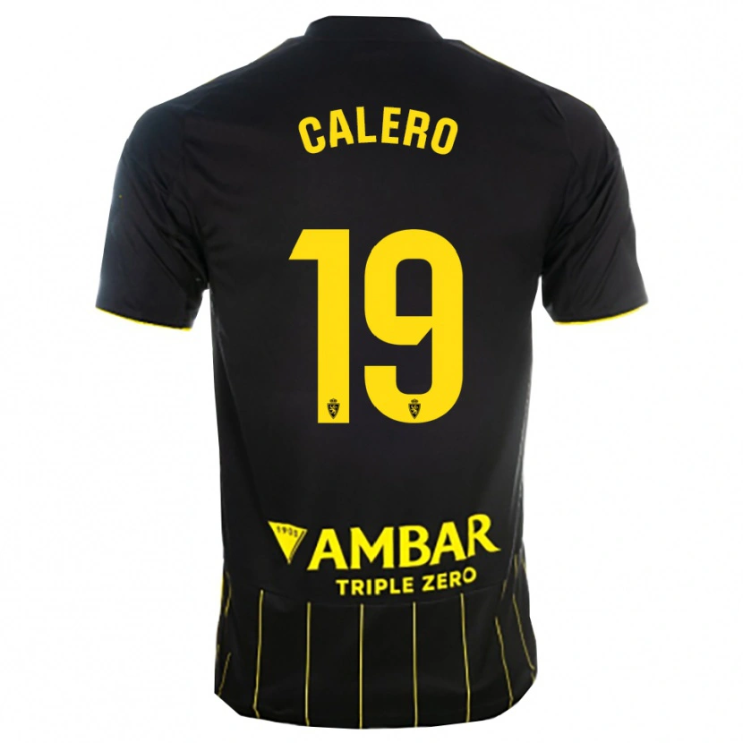 Danxen Mujer Camiseta Iván Calero #19 Negro Amarillo 2ª Equipación 2025/26 La Camisa México