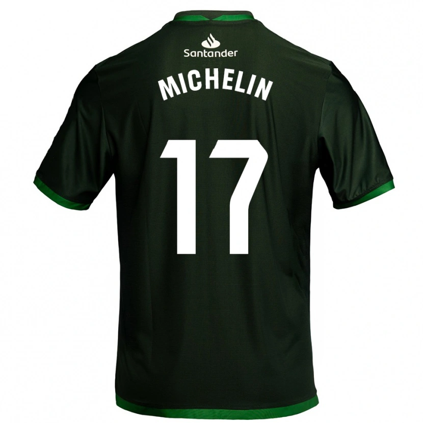 Danxen Mujer Camiseta Clément Michelin #17 Verde Oscuro 2ª Equipación 2025/26 La Camisa México