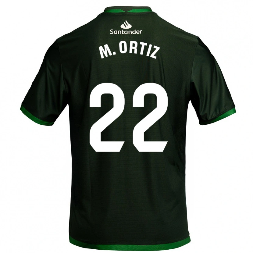 Danxen Mujer Camiseta María Ortiz Heras #22 Verde Oscuro 2ª Equipación 2025/26 La Camisa México