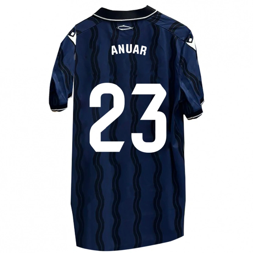 Danxen Mujer Camiseta Anuar #23 Azul Oscuro Negro 2ª Equipación 2025/26 La Camisa México