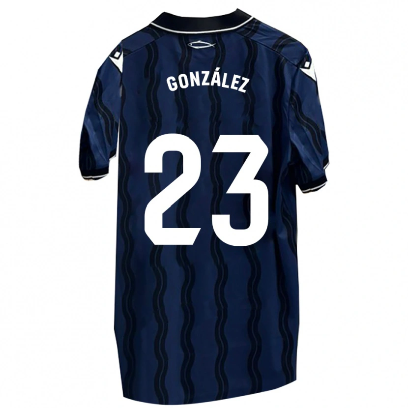 Danxen Mujer Camiseta Elías González #23 Azul Oscuro Negro 2ª Equipación 2025/26 La Camisa México