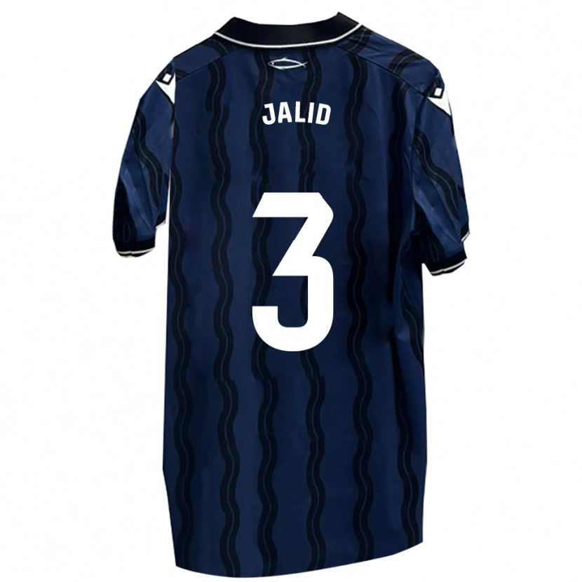 Danxen Mujer Camiseta Jalid #3 Azul Oscuro Negro 2ª Equipación 2025/26 La Camisa México