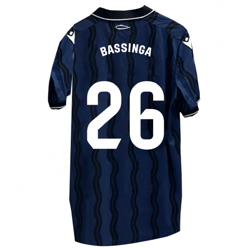 Danxen Mujer Camiseta Aboubacar Bassinga #26 Azul Oscuro Negro 2ª Equipación 2025/26 La Camisa México