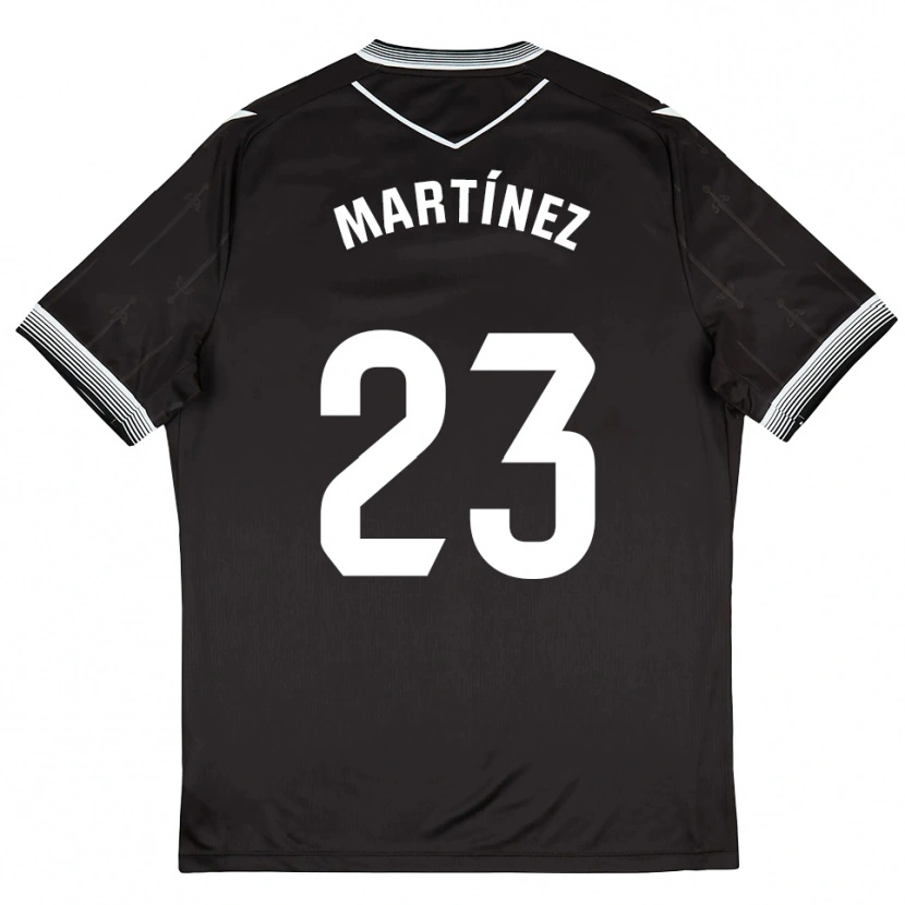 Danxen Mujer Camiseta Jan Martínez #23 Negro Blanco 2ª Equipación 2025/26 La Camisa México