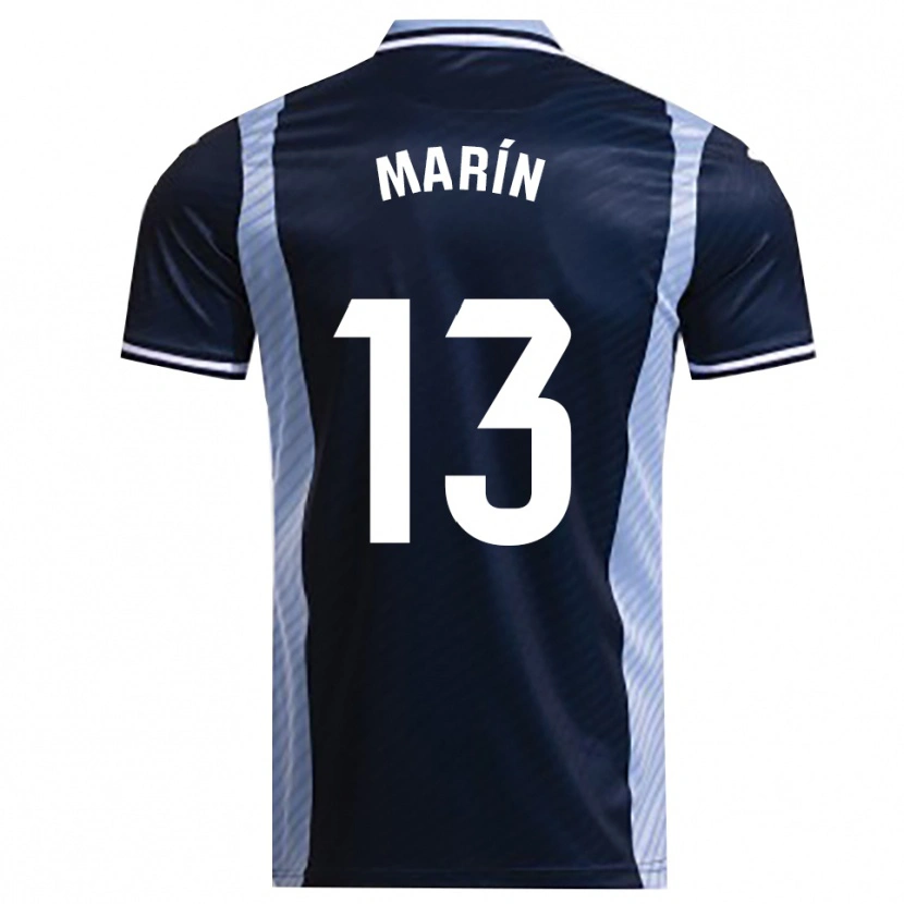 Danxen Mujer Camiseta Carlos Marín #13 Azul Marino Celeste 2ª Equipación 2025/26 La Camisa México
