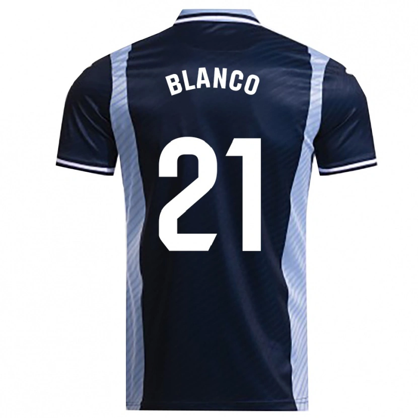 Danxen Mujer Camiseta Víctor Blanco #21 Azul Marino Celeste 2ª Equipación 2025/26 La Camisa México