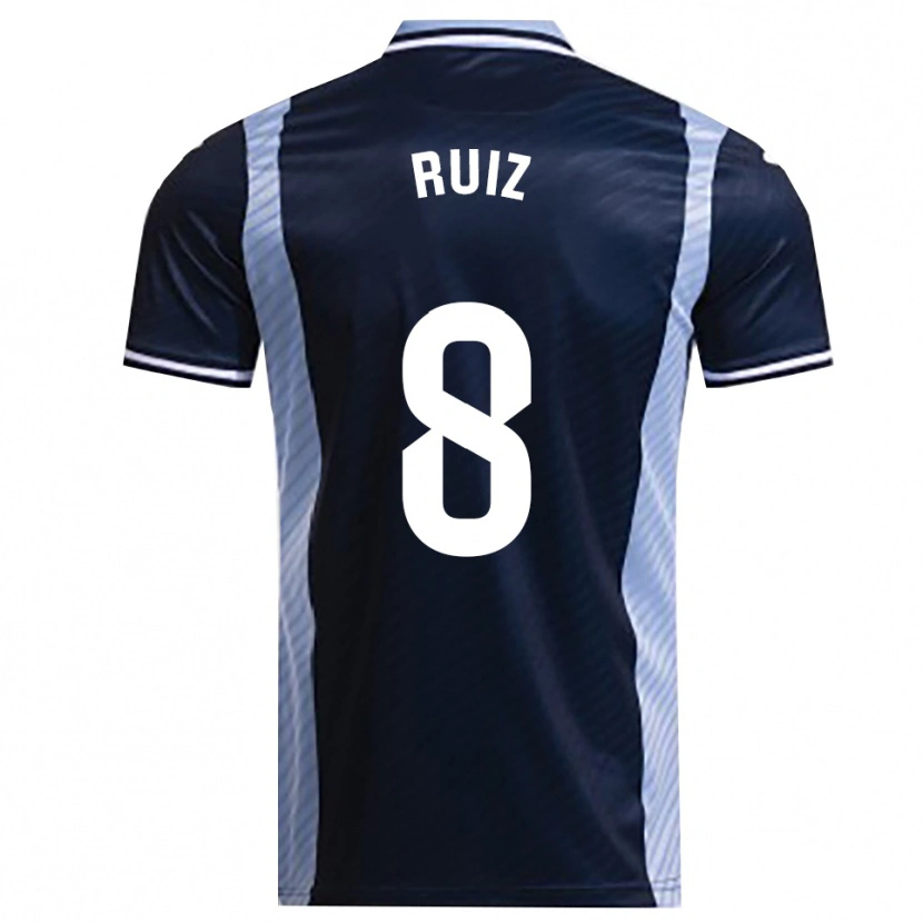 Danxen Mujer Camiseta Isma Ruiz #8 Azul Marino Celeste 2ª Equipación 2025/26 La Camisa México