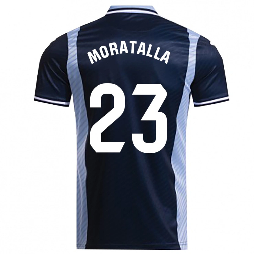 Danxen Mujer Camiseta Gonzalo Moratalla #23 Azul Marino Celeste 2ª Equipación 2025/26 La Camisa México