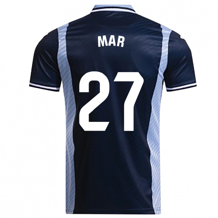 Danxen Mujer Camiseta Mar Gómez Orzaez #27 Azul Marino Celeste 2ª Equipación 2025/26 La Camisa México