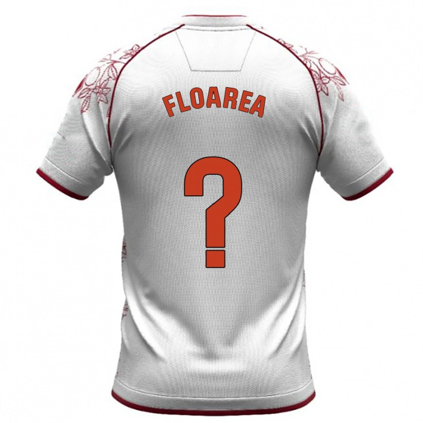 Danxen Mujer Camiseta Moise Floarea #0 Blanco Burdeos 2ª Equipación 2025/26 La Camisa México