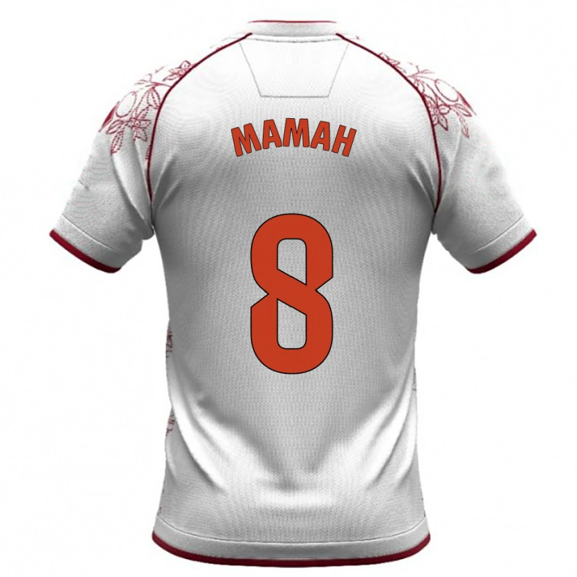 Danxen Mujer Camiseta Kenneth Mamah #8 Blanco Burdeos 2ª Equipación 2025/26 La Camisa México