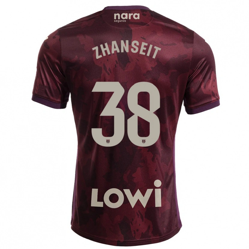 Danxen Mujer Camiseta Sultan Zhanseit #38 Burdeos Blanco 2ª Equipación 2025/26 La Camisa México