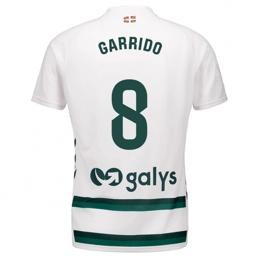 Danxen Mujer Camiseta Aleix Garrido #8 Blanco Verde 2ª Equipación 2025/26 La Camisa México