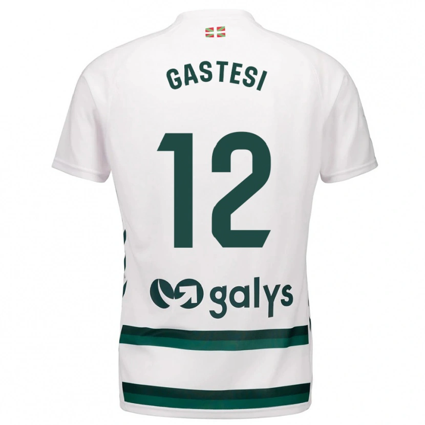 Danxen Mujer Camiseta Gorka Gastesi #12 Blanco Verde 2ª Equipación 2025/26 La Camisa México