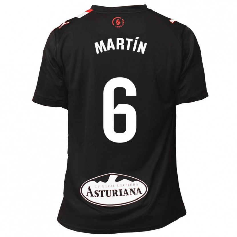 Danxen Mujer Camiseta Nacho Martín #6 Negro Blanco 2ª Equipación 2025/26 La Camisa México
